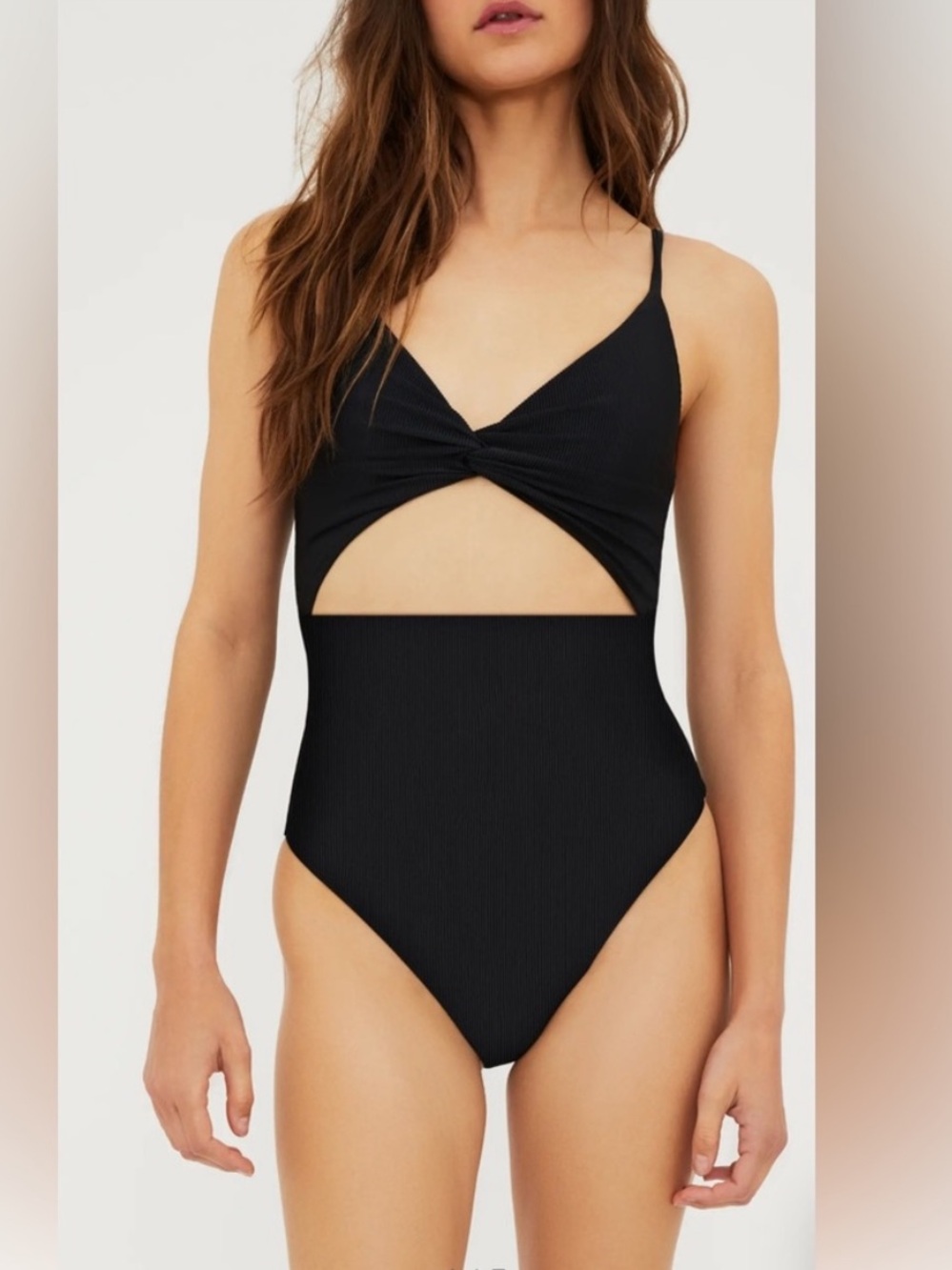Beach Riot Annalisa One Piece Swimsuit Black Size XL